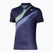 Men's tennis polo shirt Mizuno Release Shadow evening blue