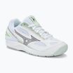 Mizuno Stealth Star 2 Jr children's handball shoes white/gridge/patinagreen