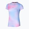 Women's running shirt Mizuno Impulse Core Graphic Tee halogen blue