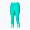 Women's leggings Mizuno Impulse Core 3/4 blue turquoise