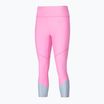 Women's Mizuno Impulse Core 3/4 lilac chiffon leggings