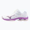 Women's volleyball shoes Mizuno Wave Voltage 2 white/patrician purple/quince