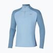 Men's Mizuno Hybrid parisian blue running longsleeve