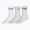 Mizuno Training With Line socks 3 pairs white / ether / bellwether