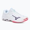 Mizuno Wave Voltage 2 volleyball shoes white/violet indigo/camellia rose