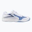 Children's volleyball shoes Mizuno Lightning Star Z7 white/bellwether blue/bel air blue