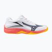 Children's volleyball shoes Mizuno Lightning Star Z7 white/fiery coral 2/citrus