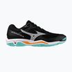 Mizuno Wave Phantom 3 handball shoes black/tangelo/ice green