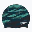 Speedo Printed Silicone swimming cap dark teal semi tide