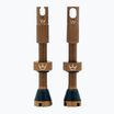Peaty's X Chris King MK2 Presta Tubeless Valves Set 42 mm bourbon