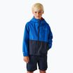 REGATTA Hanleigh II children's rain jacket olympian blue/navy/tangerine tango