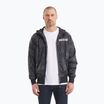 Men's Pitbull Athletic Logo Hooded Nylon jacket all black camo