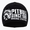 Men's Pitbull Beanie Blood Dog winter cap black