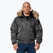 Men's Pitbull Harvest Hooded Bomber winter jacket graphite