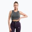 Women's workout top Gym Glamour Tied Silver Grey 444