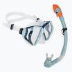 AQUASTIC Shoal snorkelling set mask + snorkel blue