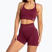 Women's training shorts Gym Glamour Push Up 2.0 merlot