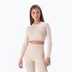 Women's training longsleeve Carpatree Allure Seamless cream beige