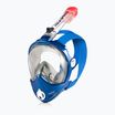 AQUA-SPEED Brizo full face mask for snorkelling + camera holder blue
