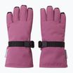 Reima Tartu red violet children's ski gloves