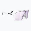 Rudy Project Spinshield white matte/impactx photochromatic 2 laser purple sunglasses