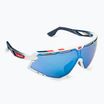 Rudy Project Defender white gloss / fade blue / multilaser ice cycling glasses SP5268690020