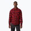 Men's Helly Hansen Lokka Organic Flannel red buffalo check shirt