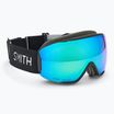 Smith Moment black/chromapop everyday green mirror ski goggles