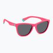 Polaroid PLD 8056/S matte pink/grey polarised children's sunglasses