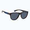 Polaroid PLD 2156/S matte brown havana/blue polarised sunglasses