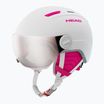 HEAD Children's Ski Helmet Maja Visor white/silver red