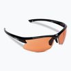 Bliz Motion S2 shiny metallic black/orange cycling glasses