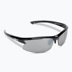 Bliz Motion S3 shiny metallic black/smoke silver mirror cycling glasses