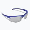 Bliz Motion S3 matt metallic blue/smoke silver mirror cycling glasses