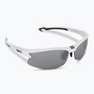 Bliz Motion S3 shiny white/smoke silver mirror cycling glasses