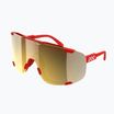 POC Devour prismane red/clarity road/partly sunny gold sunglasses