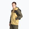 Pinewood men's Abisko Trekking 3L golden hay/moss green rain jacket