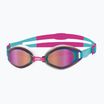 Zoggs Endura Mirror swimming goggles aqua/pink/mirrored multi