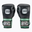 Cleto Reyes Velcro Sparring green metallic pistachio/black boxing gloves