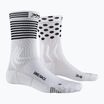 X-Socks bicycle Race 4.0 artcic white/dot/stripe cycling socks