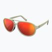 SCOTT Bass sand beige/red chrome sunglasses