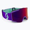 SCOTT Shield deep purple/solar red chrome ski goggles