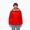 Men's Mammut Crater Light HS Hooded Rain Jacket red