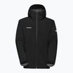 Men's Mammut Linard Light HS Hooded rain jacket black