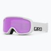 Giro Cruz white wordmark/ amber pink ski goggles