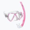Mares Combo Zephir Junior pink/clear children's snorkel kit