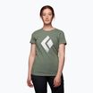 Black Diamond Chalked Up women's climbing t-shirt green AP7300523053