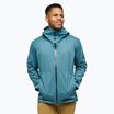 Men's Black Diamond Fineline Stretch Shell creek blue rain jacket