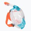 SEAC Libera blue clear/orange full face mask for snorkelling