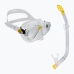 Cressi Marea Jr children's snorkel kit + top clear yellow